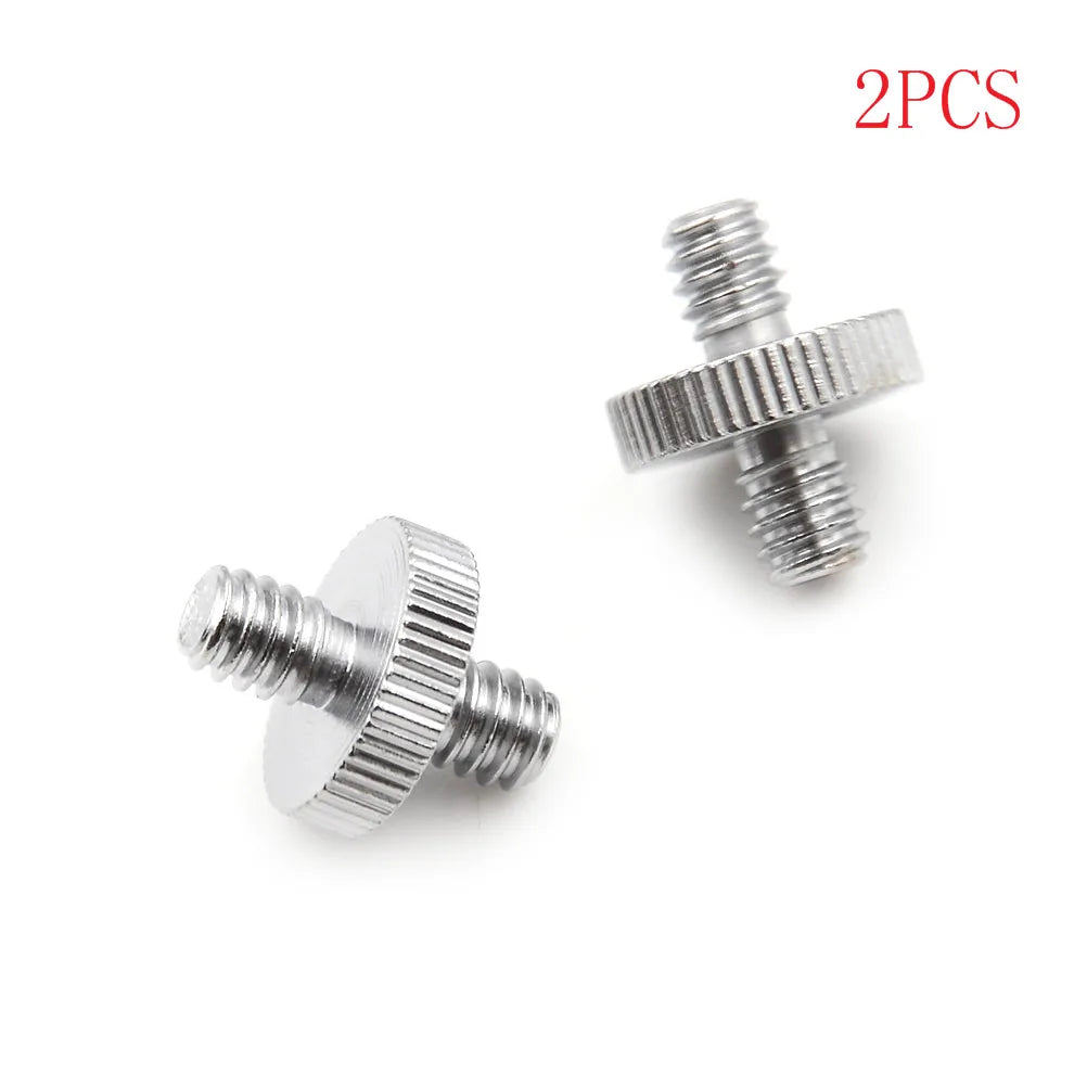 1/4-20 Male to Male Screw Adapter for Camera & Tripod – 2 Pack