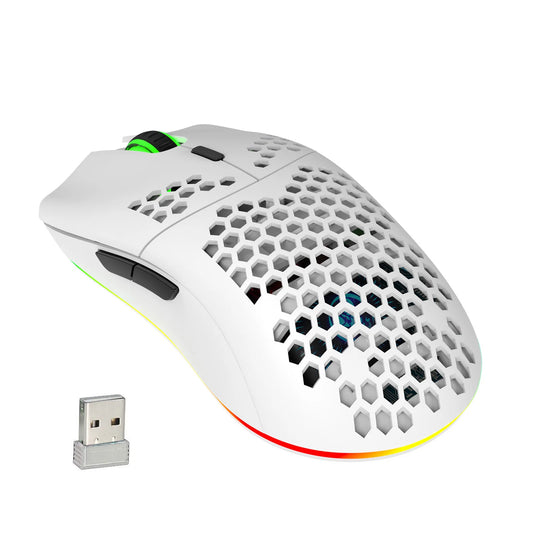 HXSJ T66 RGB Wireless Gaming Mouse | 2.4G, 3600 DPI, Ergonomic Wireless Gaming Mouse Peaceful Pleasures Health and Wellness