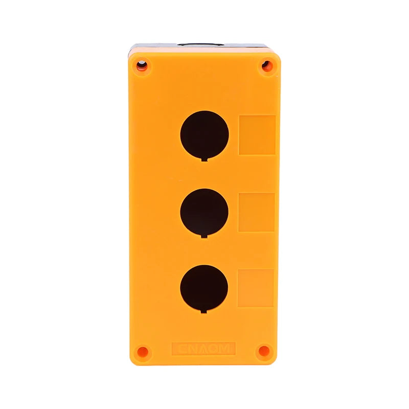 New 22mm Installation Aperture Waterproof Dust-proof LA38Lay 37X B2 Button Switch Control Box 1/2/3/4/5 Hole Height 65mm Peaceful Pleasures Health and Wellness 3 Hole as pic Yellow