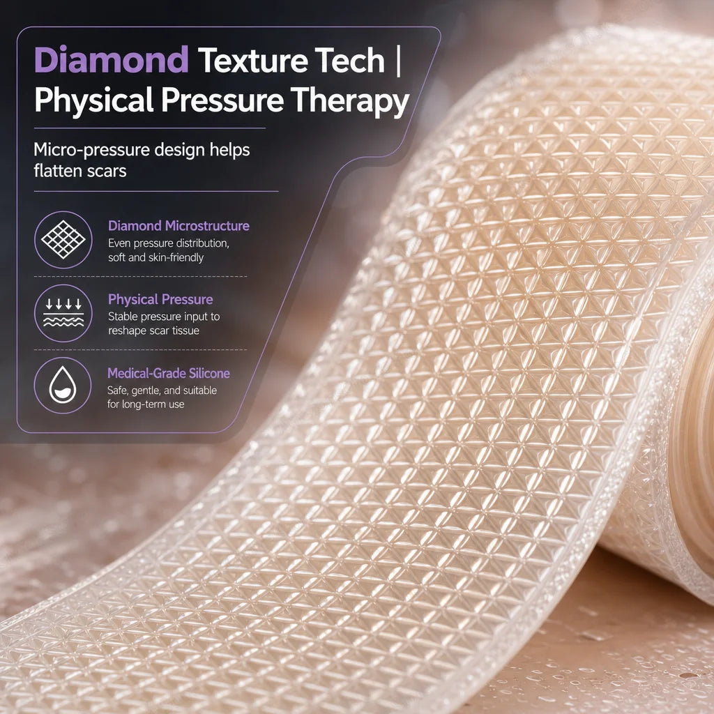 0.5M/1.5M/3M*4cm Silicone Scar Sheets Removal Strips Silicone Gel Scar Strip For Acne Keloid Surgery Burn Treatment Scar Patch Peaceful Pleasures Health and Wellness