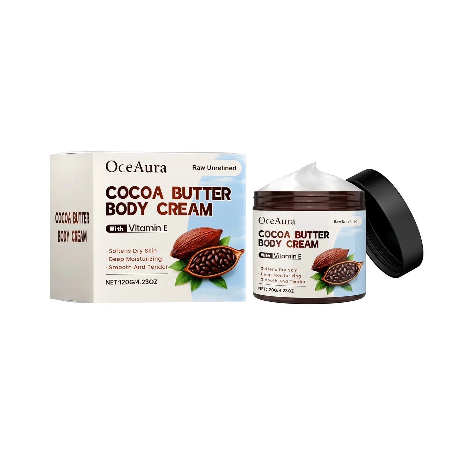 OceAura Cocoa Butter Body Lotion – Deep Moisture & Brightening
