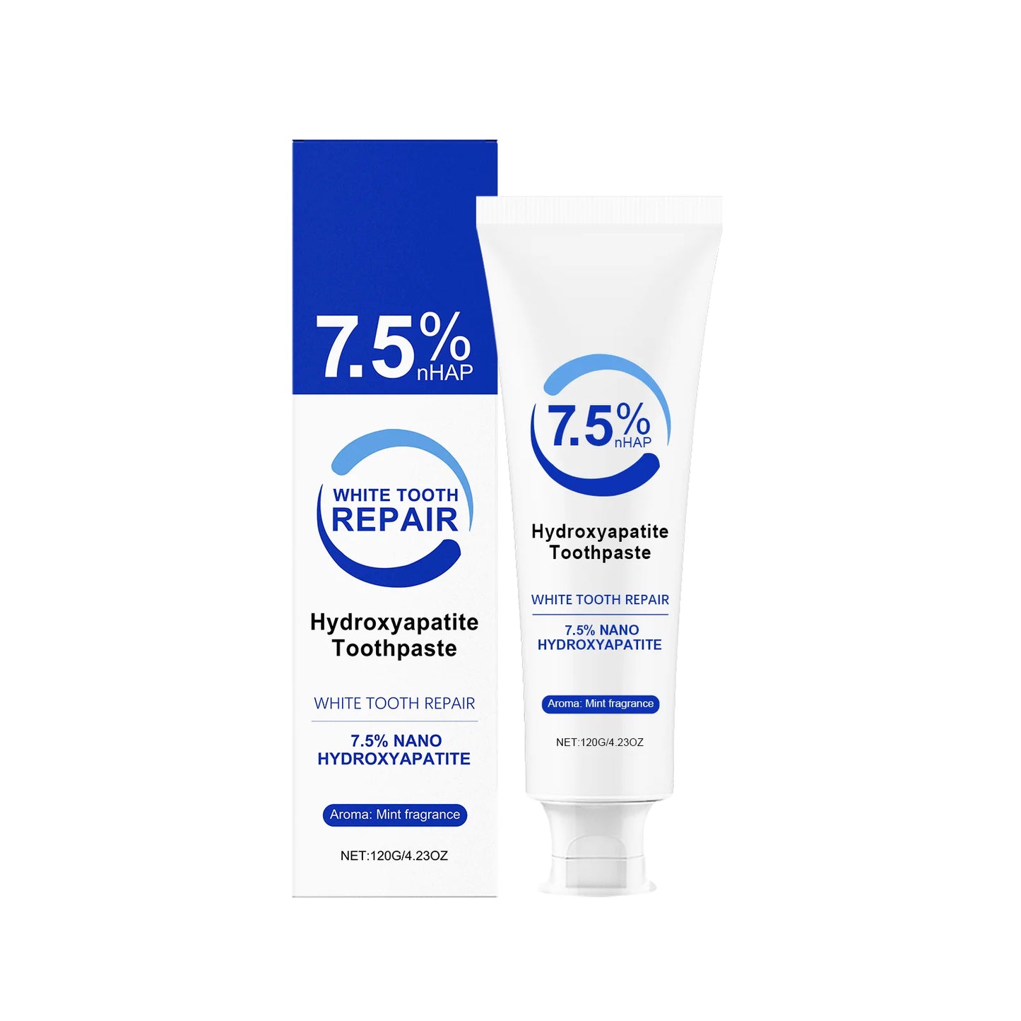 Hydroxyapatite Toothpaste for Enamel Protection and Fresh Breath Peaceful Pleasures Health and Wellness 120g Boxed