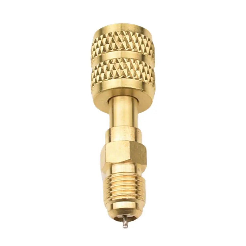 1Pcs R22 R410 R134a Adapter Air Conditioning Refrigeration Conversion Fitting 5/16 SAE Female 1/4 SAE Male Quick Coupling Peaceful Pleasures Health and Wellness R22 Straight