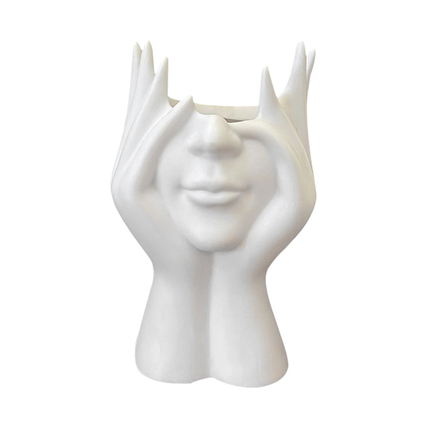 Creative Human Body Art Makeup Brush Holder Office Desk Pen Holder Gift for Family Coworkers for Vanity Dresser Office Peaceful Pleasures Health and Wellness 1pcs