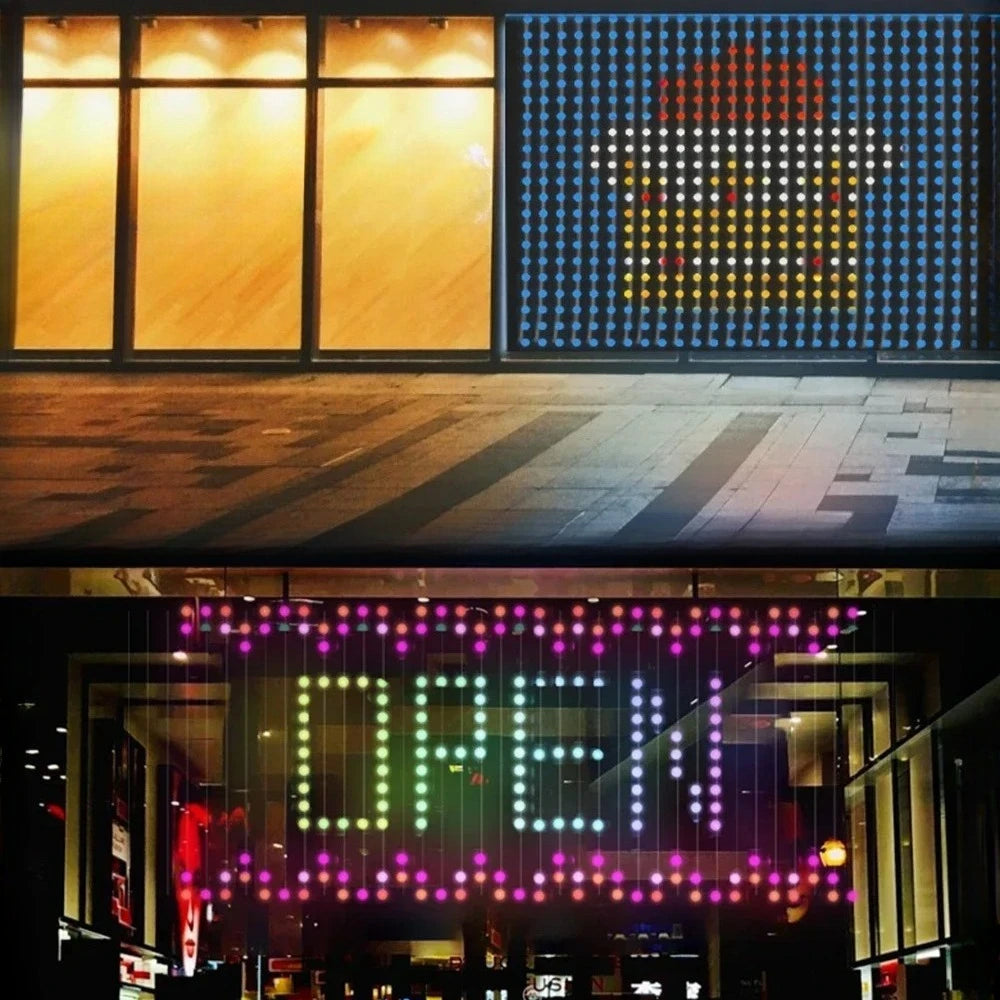 Smart RGB LED Curtain Lights | Bluetooth App, 400 LEDs, USB