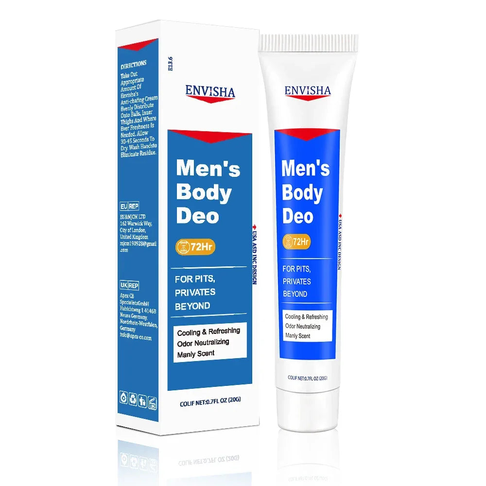 ENVISHA Men's 72-Hour Deodorant Body Lotion – Intimate Care Peaceful Pleasures Health and Wellness