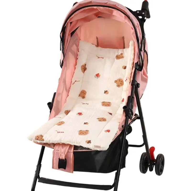 Breathable Cotton Baby Stroller Seat Cushion & Car Liner Pad