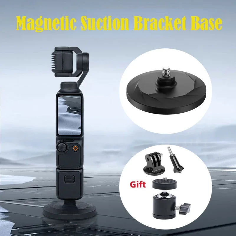 Magnetic Suction Camera Mount for DJI Osmo, Insta360 & GoPro