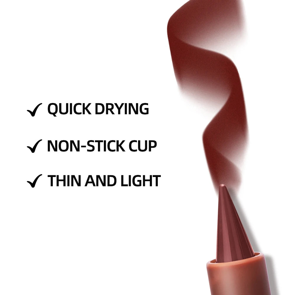 Matte Liner Lipstick Pen Gradient Lip Liner Red Brown Lipsticks Pencil Lasting Waterproof Lip Stick Sexy Women Lip Cosmetics Peaceful Pleasures Health and Wellness