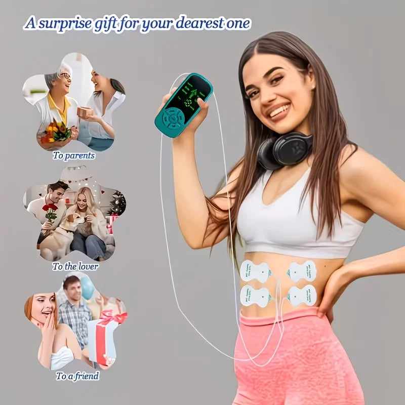 3-in-1 / Unit & Massager Device with Portable Muscle Stimulator Suitable for Back, Full Body, USB/Battery-Powered, Multi-Intensi Peaceful Pleasures Health and Wellness