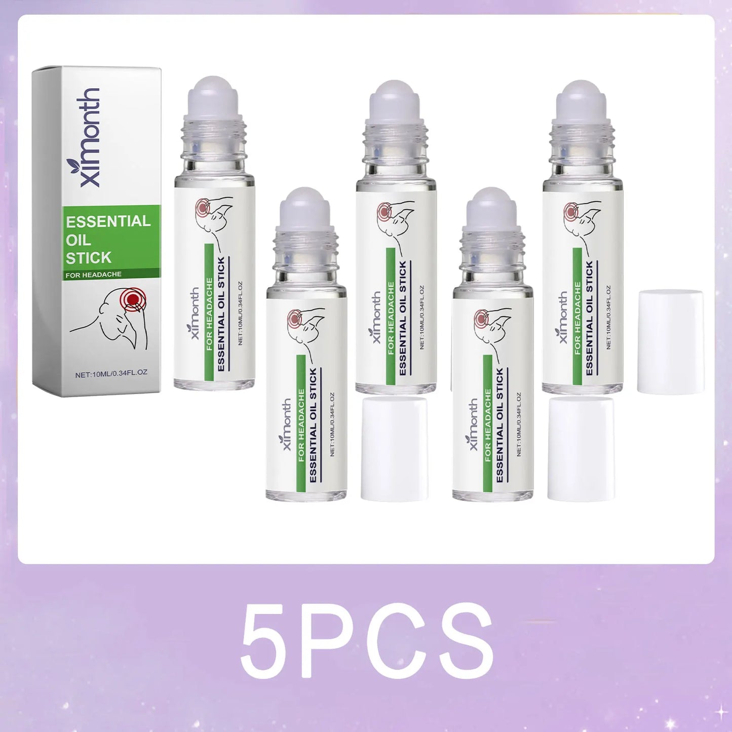 Lavender Calming Essential Oil Roll-On | Stress & Tension Blend