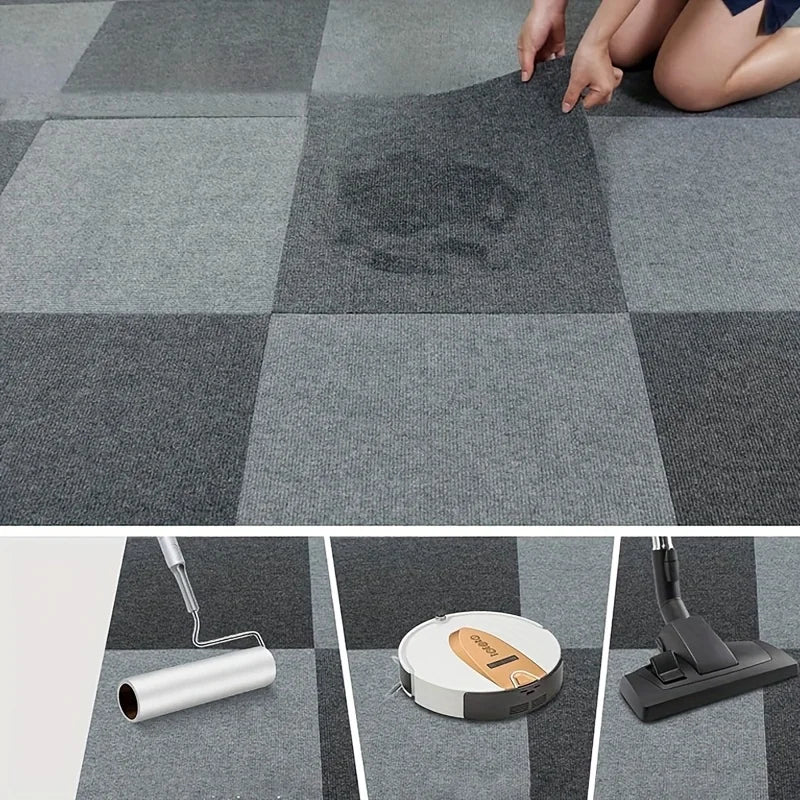 Peel & Stick Carpet Tiles 30x30cm – Self-Adhesive Rug Squares