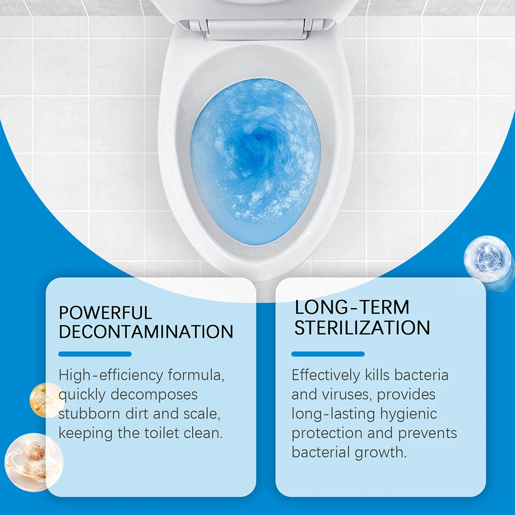 Toilet Powerful Cleaner 360 Degree All Round Descaling Deodorizing Foam Cleaner Odor Free Toilet Deodorizer Liquid For Bathroom Peaceful Pleasures Health and Wellness