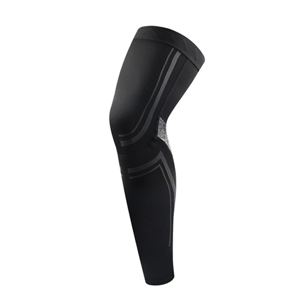 WEFITON Leg Compression Sleeve | Anti-Slip, UV, Breathable Leg Compression Sleeve Peaceful Pleasures Health and Wellness Black-1PCS L