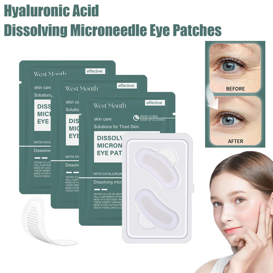 Microneedle Eye Patches – Hyaluronic Acid, Dark Circles & Wrinkles