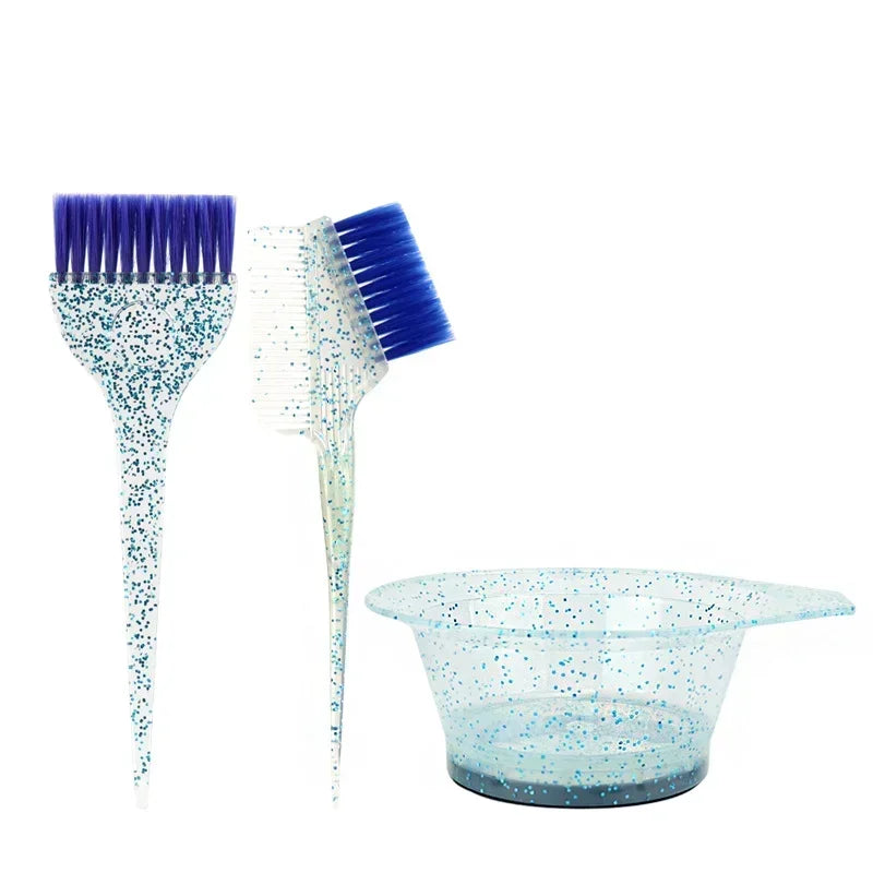Hair Dye Brush & Mixing Bowl Set (2 Sets) | DIY Salon Tinting Hair Dye Brush Set Peaceful Pleasures Health and Wellness