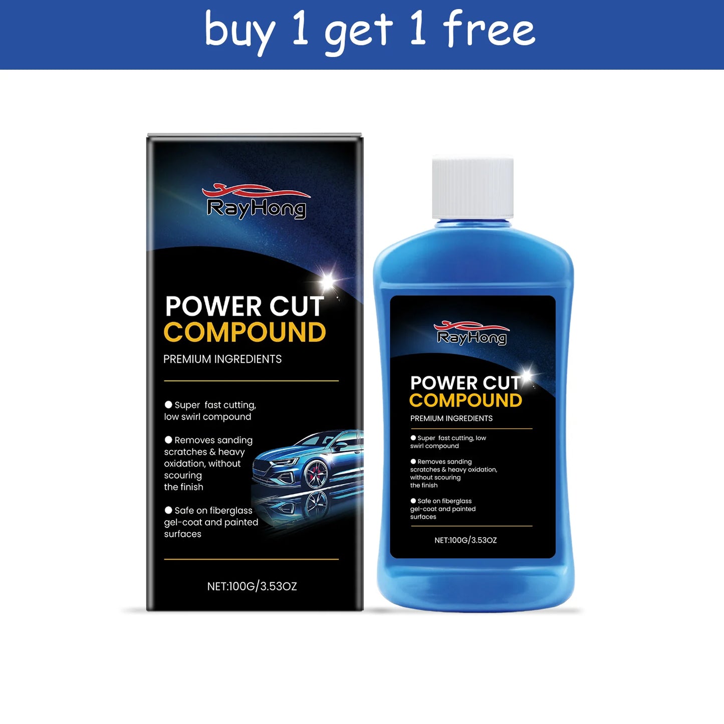 Rayhong Car Scratch Remover & Paint Polish Compound 100g