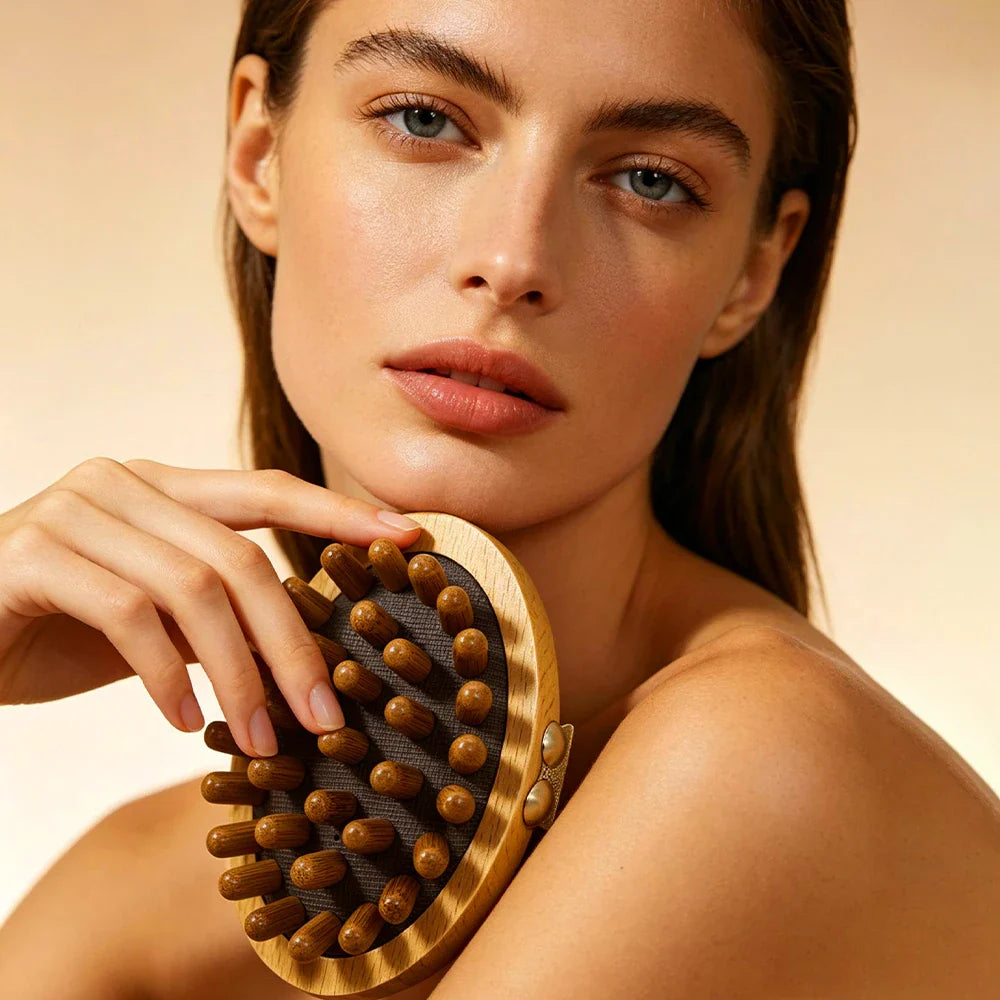 Wooden Gua Sha Massage Comb – Full Body Meridian Massager