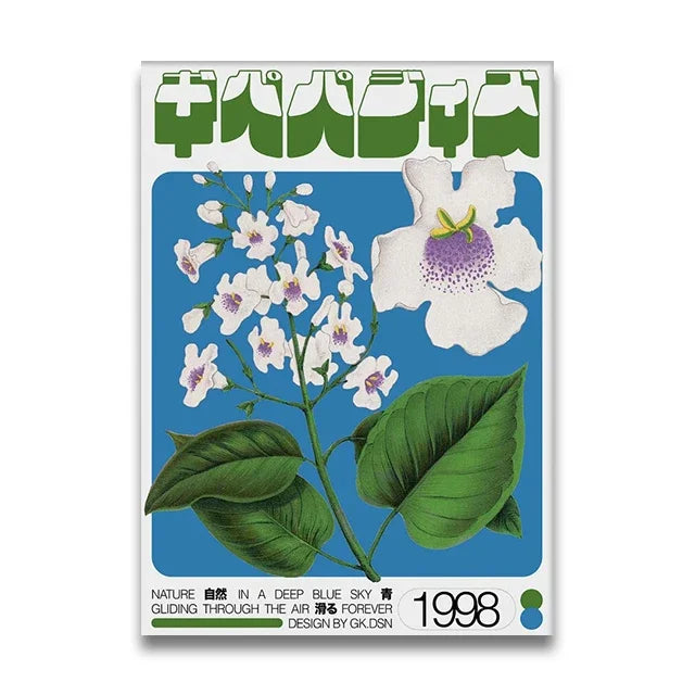 Okinawa Sakura Cherry Blossom Canvas Wall Art Print | Unframed