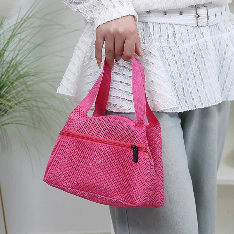 Large Mesh Tote Bag – Quick Dry Beach & Pool Organizer