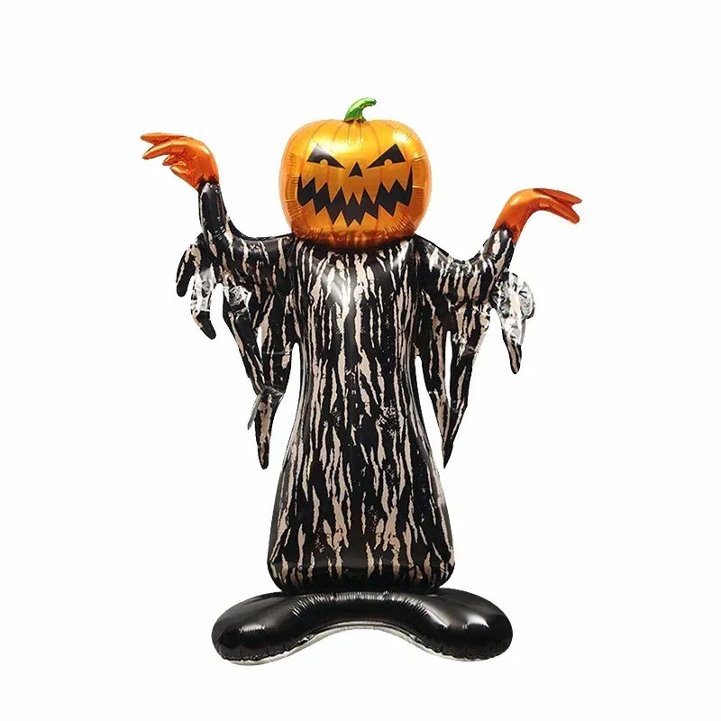 Halloween 4D Stand-Up Foil Balloon – Witch Pumpkin Dead Tree