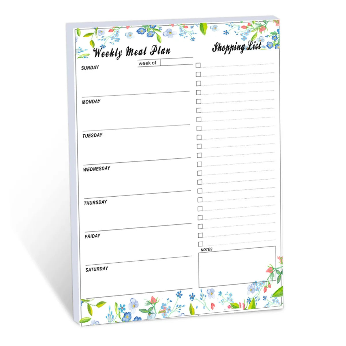 Weekly Meal Plan Food Refrigerator Sticker Magnet Peelable Shopping