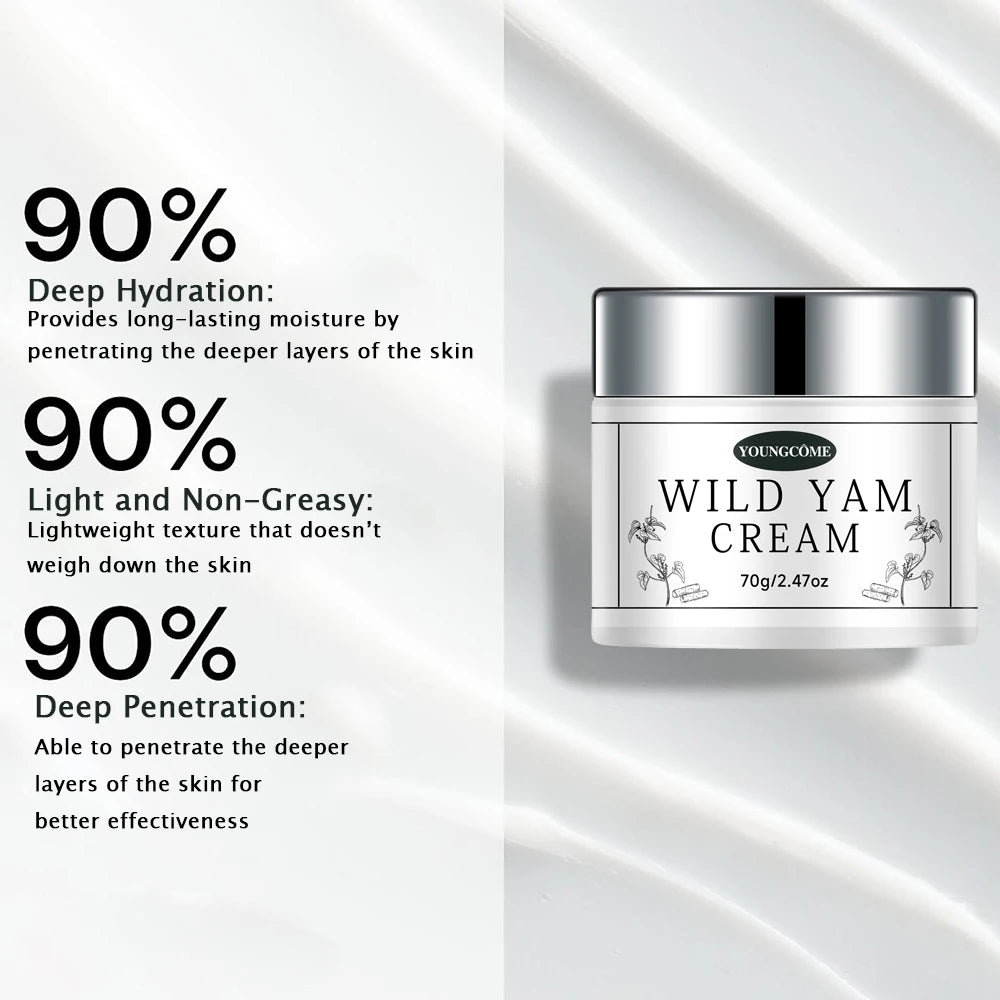 Wild Yam Root Face Cream – Moisturizing, Brightening & Firming Face Moisturizer Cream Peaceful Pleasures Health and Wellness