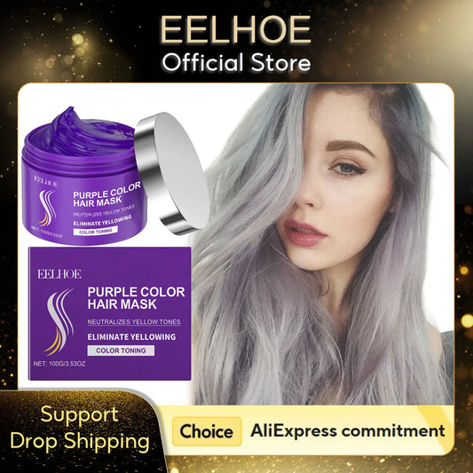 EELHOE Purple Keratin Hair Mask – Toning & Strengthening 100g Purple Hair Mask Peaceful Pleasures Health and Wellness Buy 2 for 1 Free
