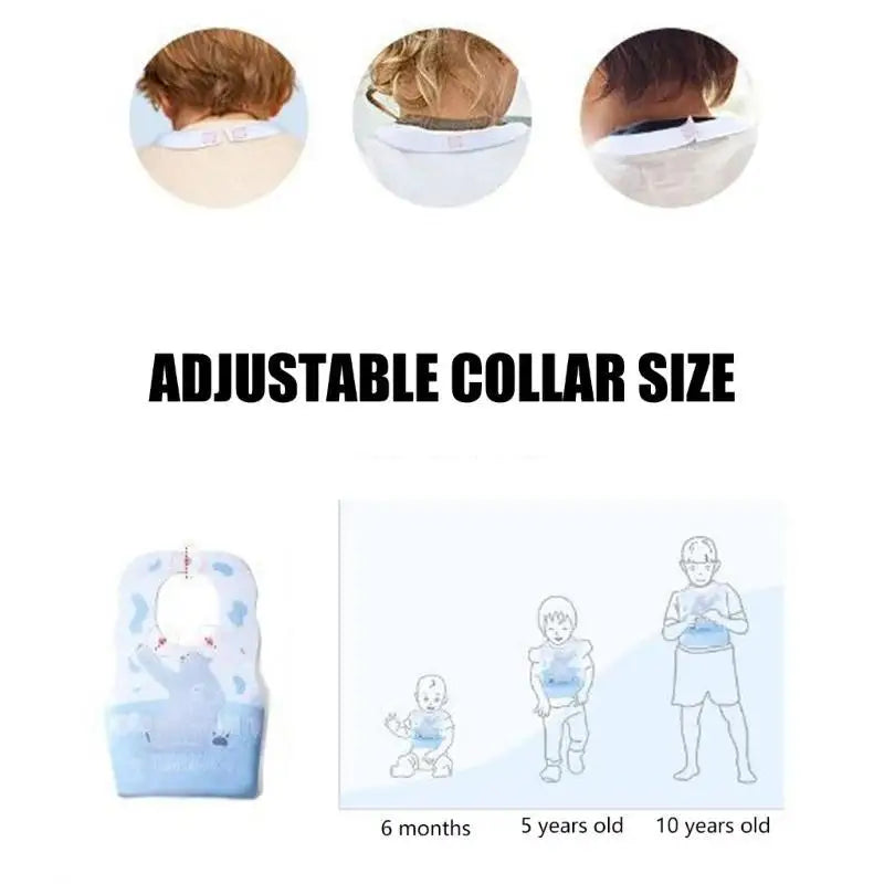 Disposable Baby Bibs 10-Pack | Soft Cotton Burp Cloths