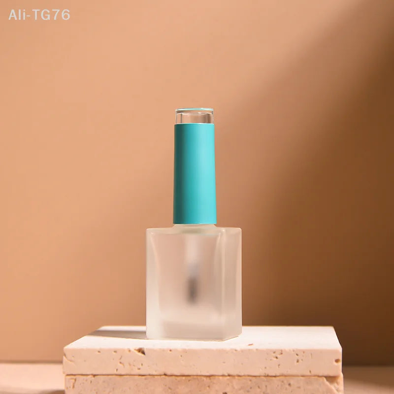 15ml Frosted Glass Nail Polish Bottle with Brush – DIY Nail Art