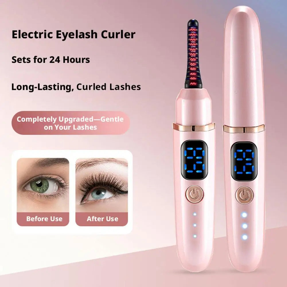 Heated Electric Eyelash Curler – 3-Temp USB-C Rechargeable