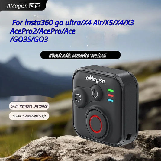 Bluetooth Remote Control for Insta360 X5/X4/Ace Pro 2/GO3S Camera Remote Control Oasis Select