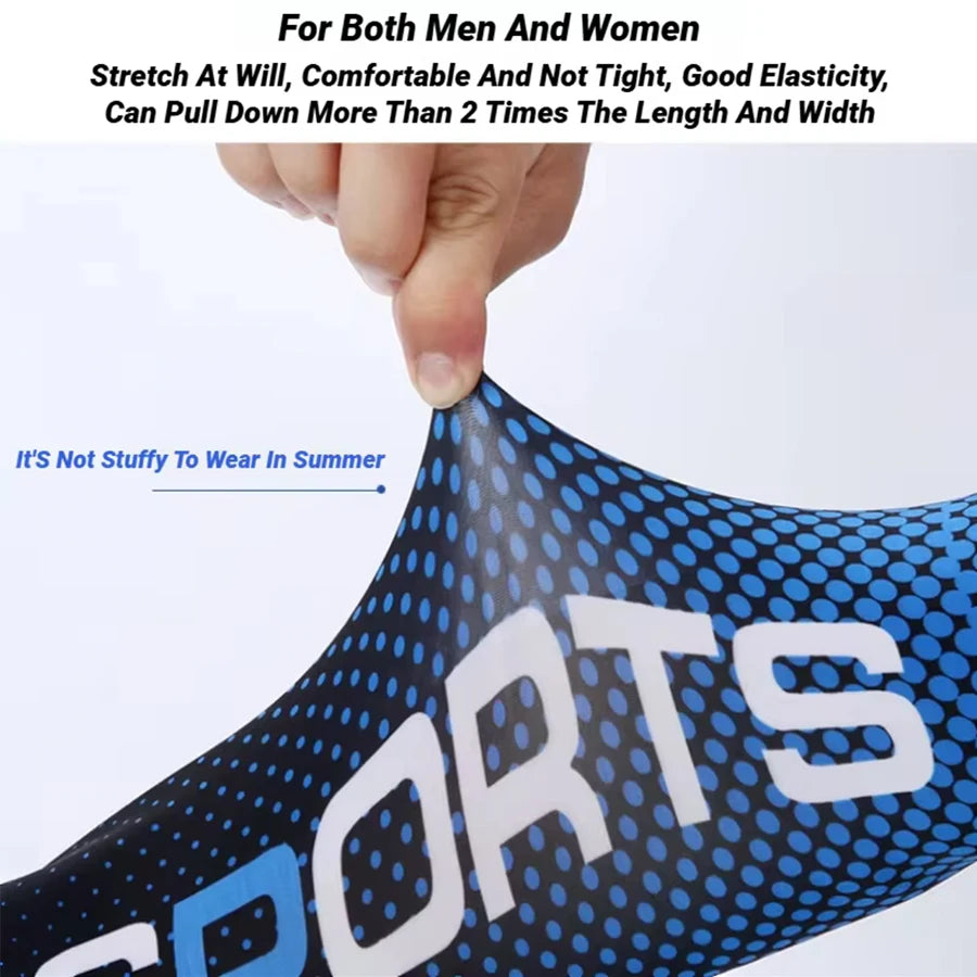 Summer Fashio Sunscreen Ice Silk Sleeve UV Sun Protection Cooling Anti-Slip Arm Sleeves Men Women Outdoor Sport Cycling Peaceful Pleasures Health and Wellness