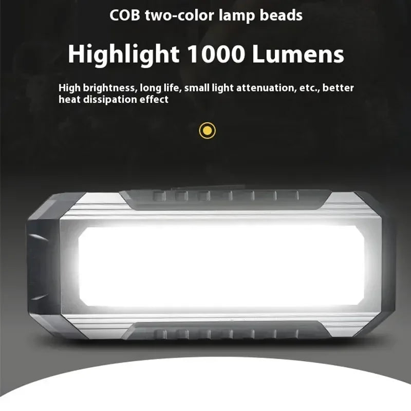 ESMARTER COB LED Work Light 4000mAh Magnetic Rechargeable Torch
