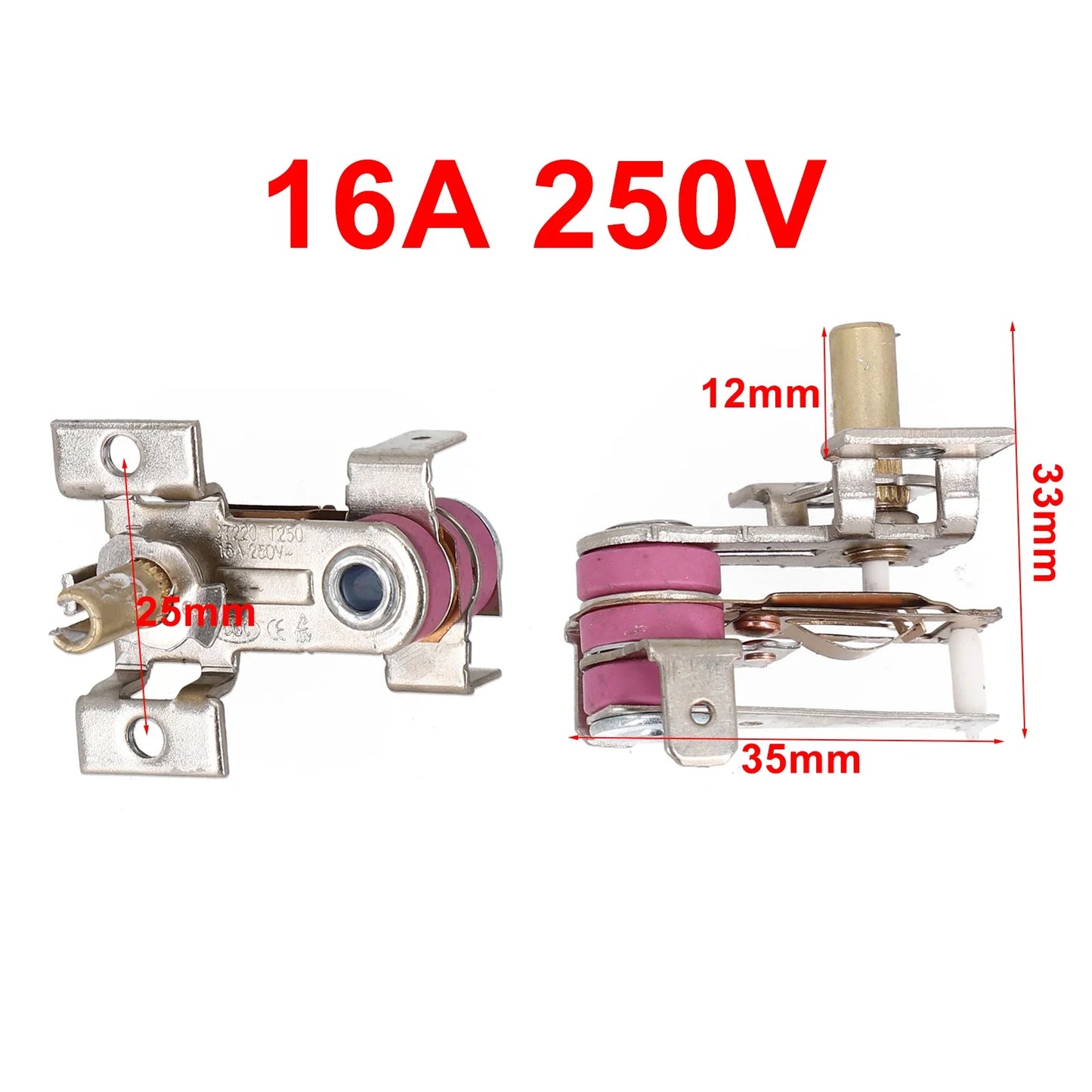 KST-220 Bimetal Thermostat Temperature Switch 90°C 16A 250V