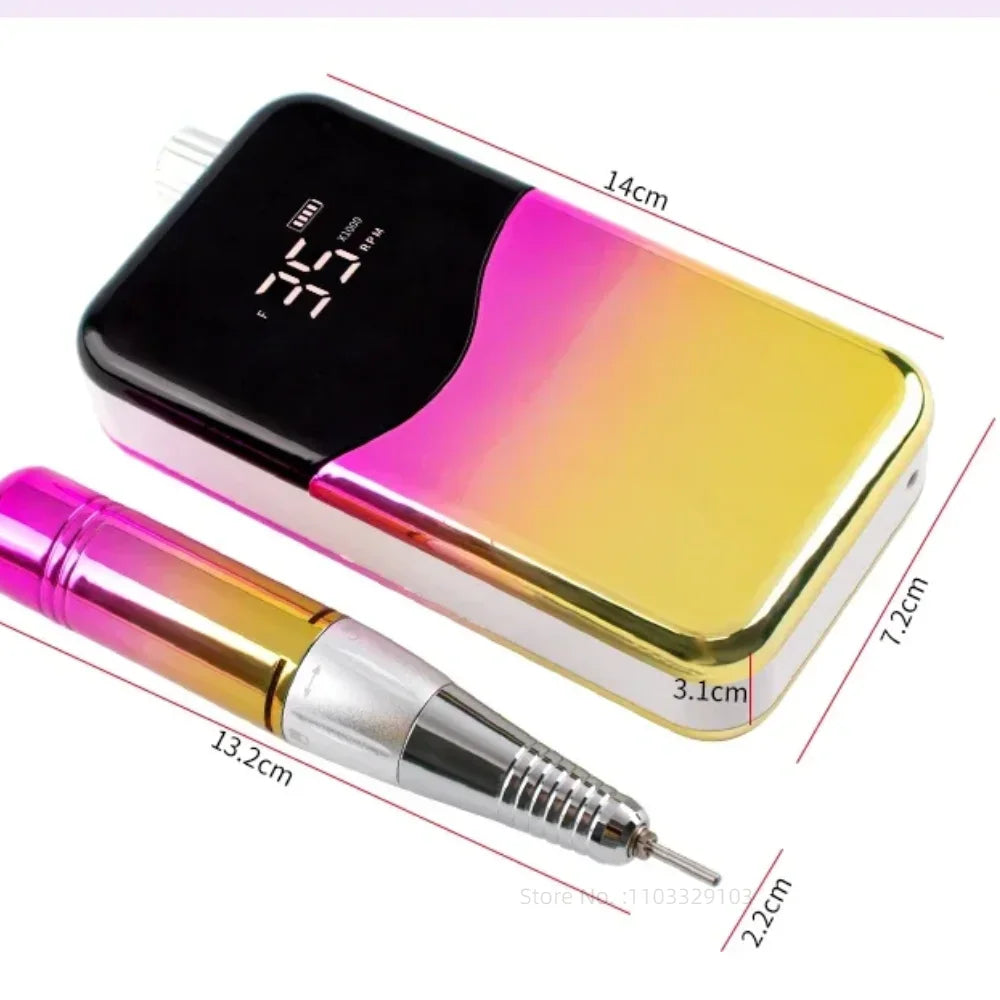 35000 RPM Rechargeable Electric Nail Drill – Gel Manicure Tool