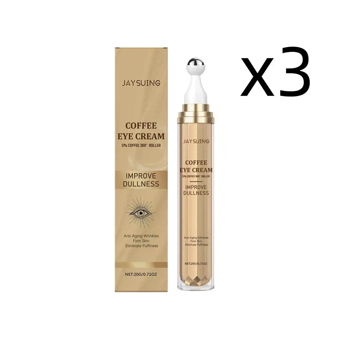 Tightening Eye Cream Reduce Dark Circles Under Eyes Relieve Fine Lines Diminish Dullness Moisturize Hyaluronic Acid Eye Cream Peaceful Pleasures Health and Wellness 3pcsx20g 20g