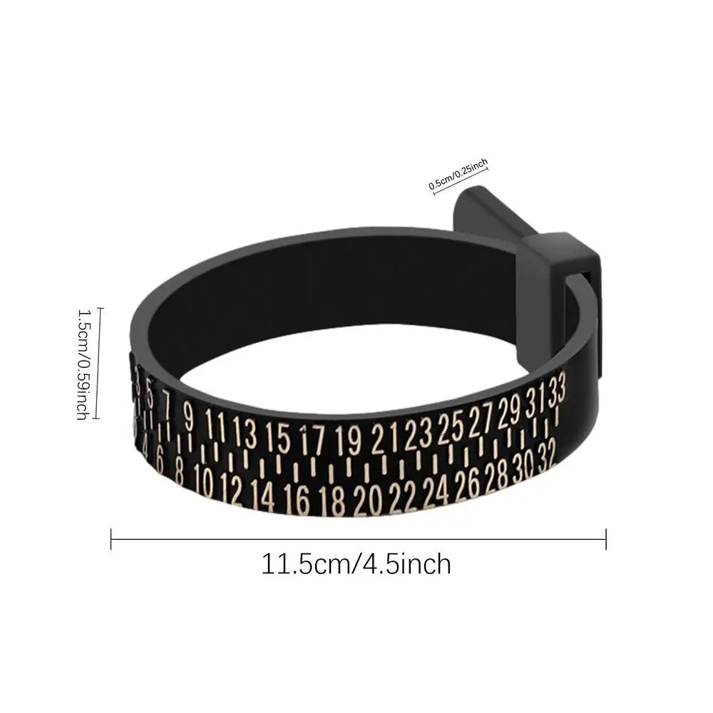 Ring Sizer Belt – UK US EU HK JP Finger Size Gauge Tool Jewelry Sizing Tool Peaceful Pleasures Health and Wellness Random color port