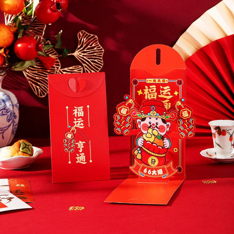 2026 Year of Horse Red Envelopes – 3D Hongbao Lucky Pockets
