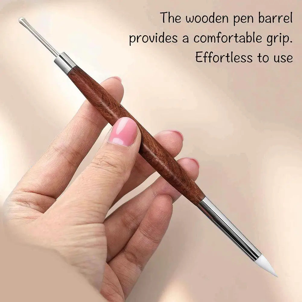Dual-Head Nail Art Sculpture Pen & Brush Tool – 3D Carving, Gel Mixing & Gradient Blending Nail Pen Peaceful Pleasures Health and Wellness