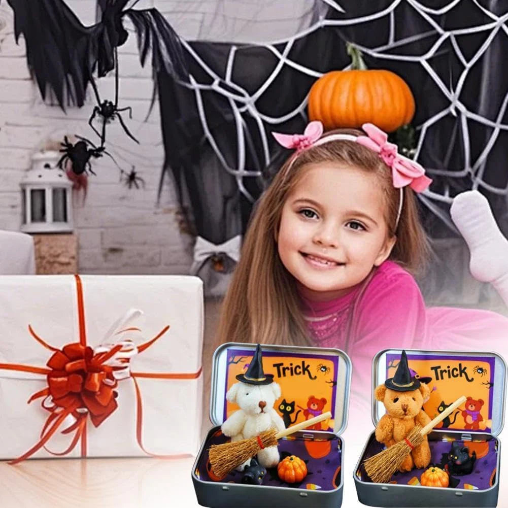 Halloween Witch Teddy Bear in a Box – Spooky Keepsake Gift Halloween Keepsake Gift Peaceful Pleasures Health and Wellness