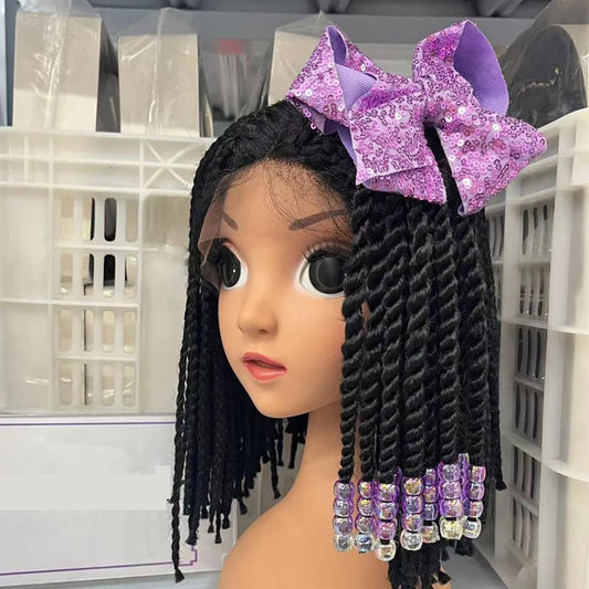 Christmas Sequin Bows Girl Ponytail with Beads Kids Ponytail Braids Kids Ponytail Hair Extension Peaceful Pleasures Health and Wellness colors 7 China Mainland