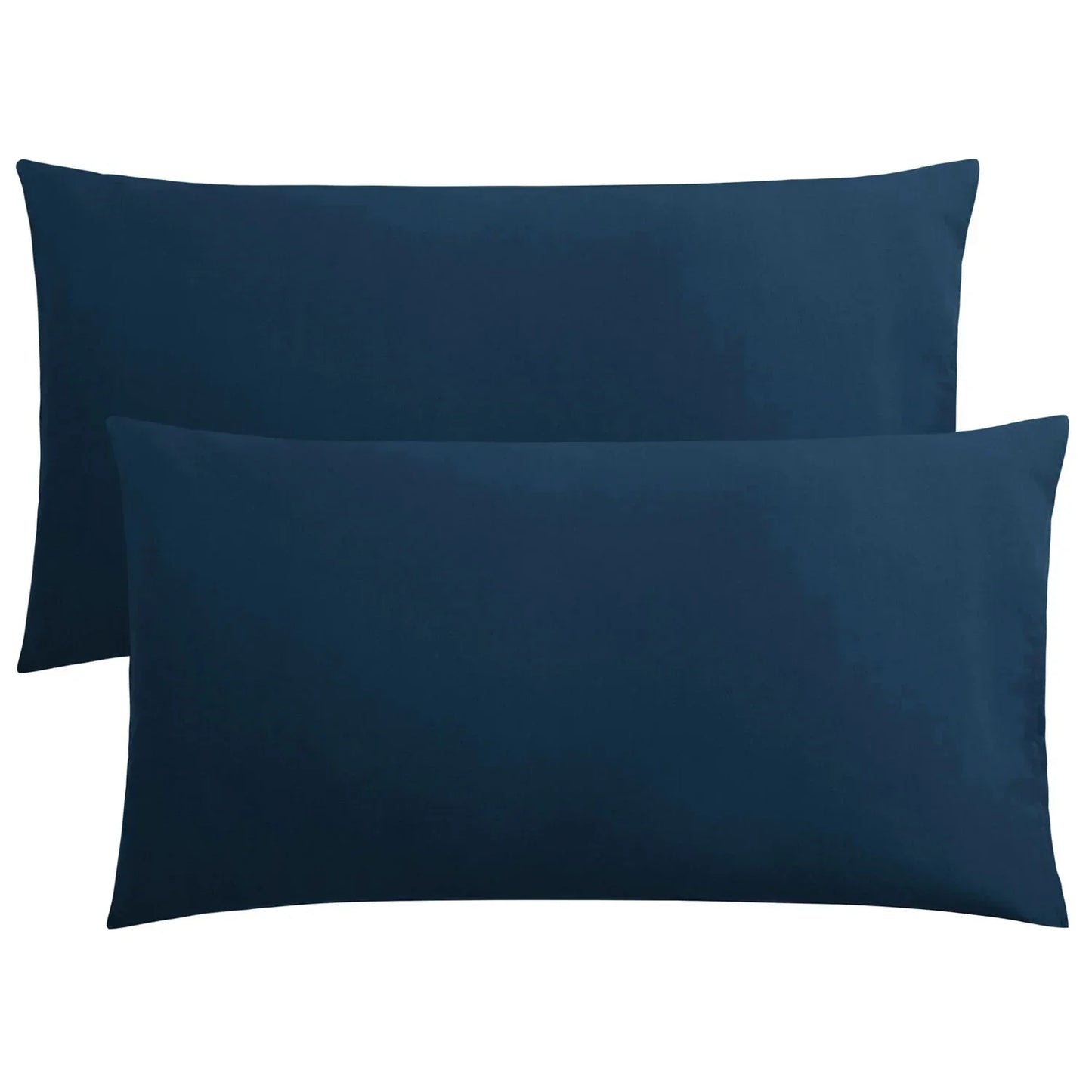 2pcs/set 51*66cm/51*101cm Rectangle Polyester Fabric Pillow Cases For Home/Hotel Pillowcases Solid Color Pillow Covers Peaceful Pleasures Health and Wellness Navy 51X66cm