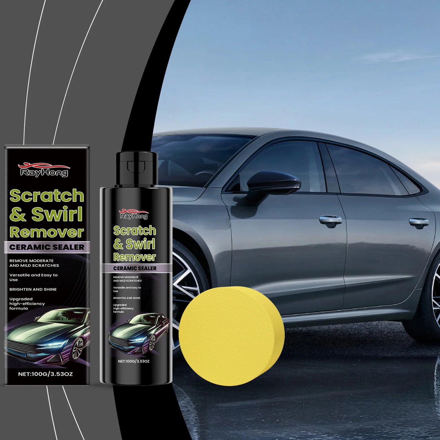 RayHong Car Scratch Remover & Paint Polish Set – 100g Kit