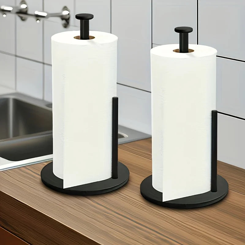 Stainless Steel Paper Towel Holder | Weighted Base Countertop