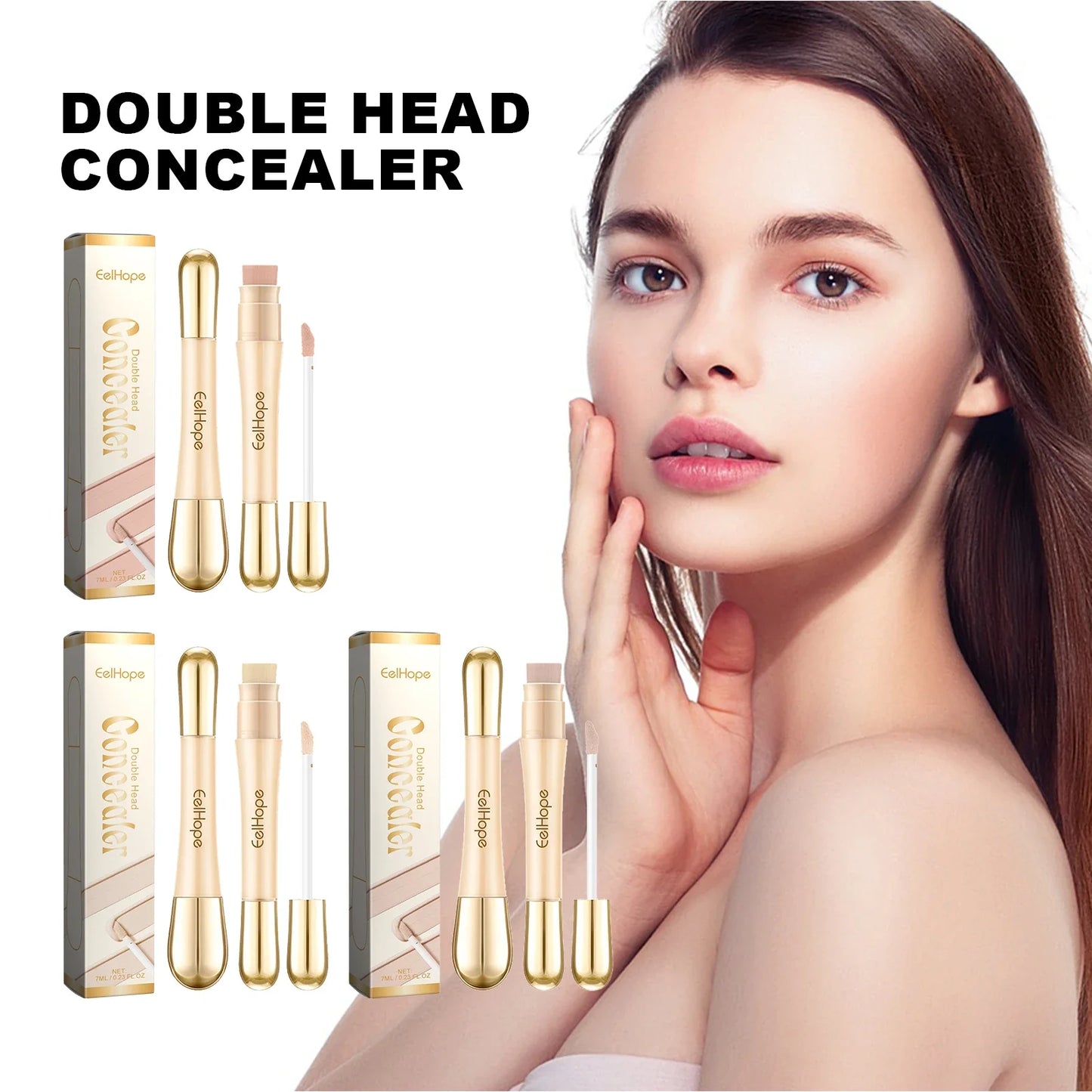 Eelhope Double Head Concealer – Waterproof & Moisturizing