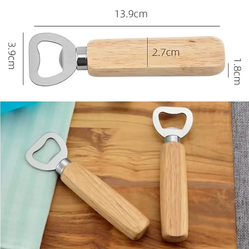 Personalized Engraved Wood Bottle Opener & Corkscrew Couple Gift Personalized Bottle Opener Peaceful Pleasures Health and Wellness