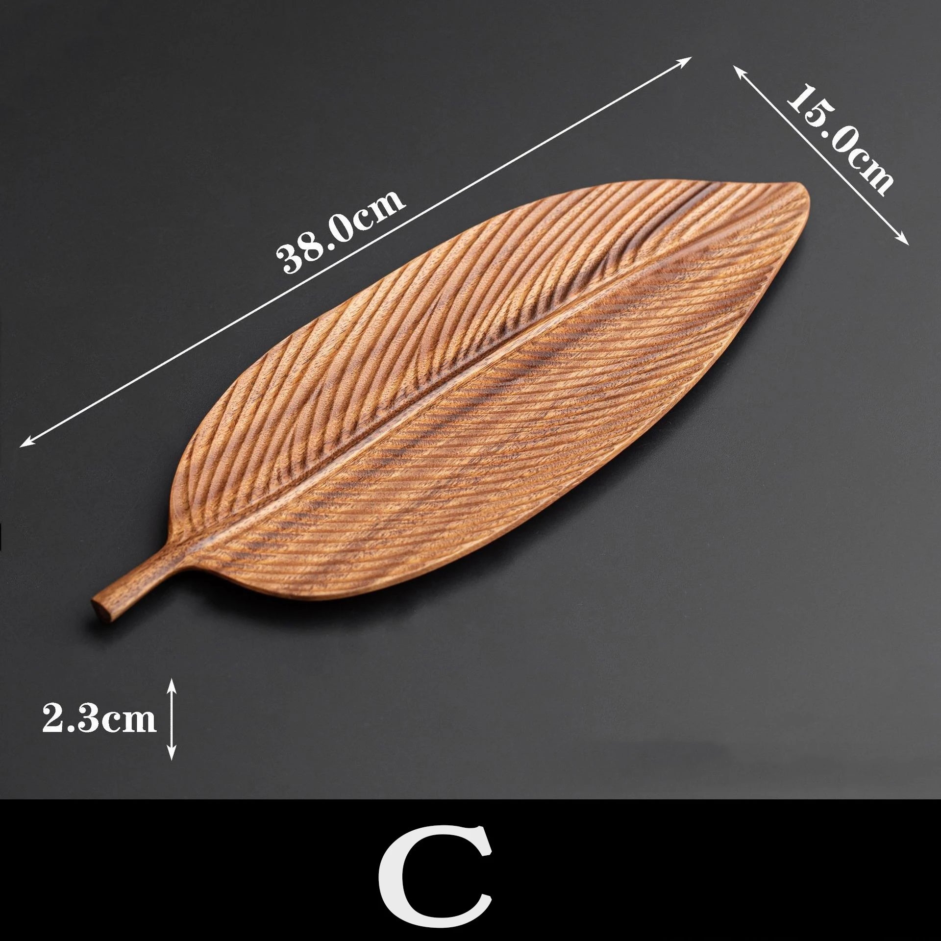 Walnut Leaf Tea Spot Tray Home Wooden Tea Table Solid Wood Dry Brew Tea Cup Tray Wooden Pastry Plate Tableware Party Supplies Peaceful Pleasures Health and Wellness C L