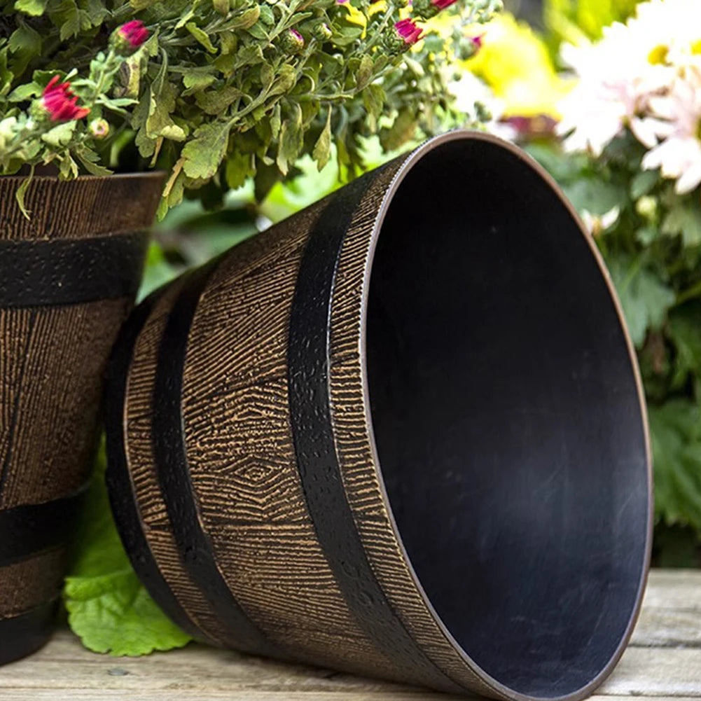Garden Whiskey Bucket Succulent Flowerpot Indoor Outdoor Planting