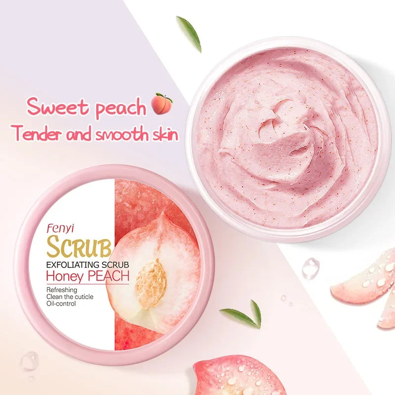 LAIKOU Honey Peach Body Scrub – Exfoliate & Moisturize Skin